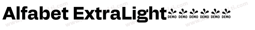 Alfabet ExtraLight字体转换